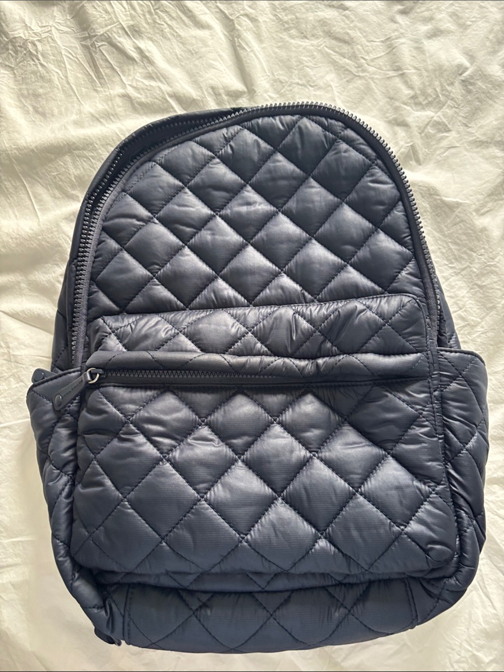 Quince Transit Quilted Commuter Backpack - Navy